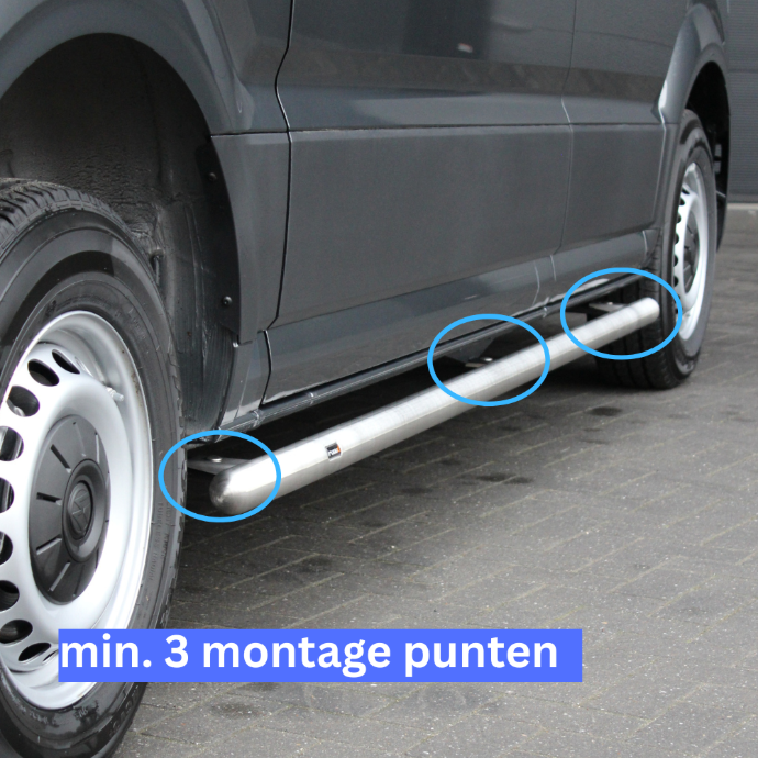 side bar met drie of vier montage punten is sterker