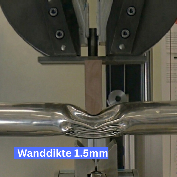 sidebar met wanddikte 1.5mm is minder sterk dan 2.0mm