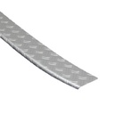 Bumperplaat Aluminium Zilver