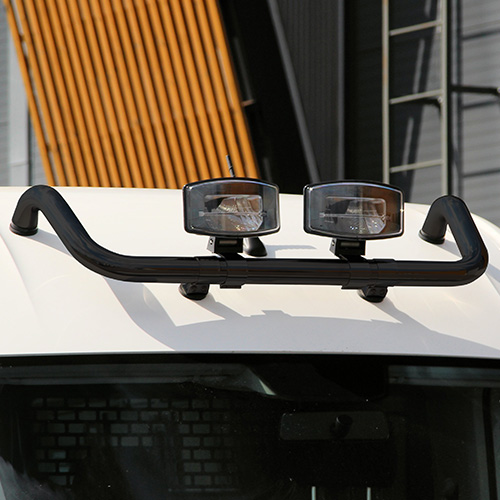 [88849471] Lamp holder for roof, black with cable and 2 clamp type holders