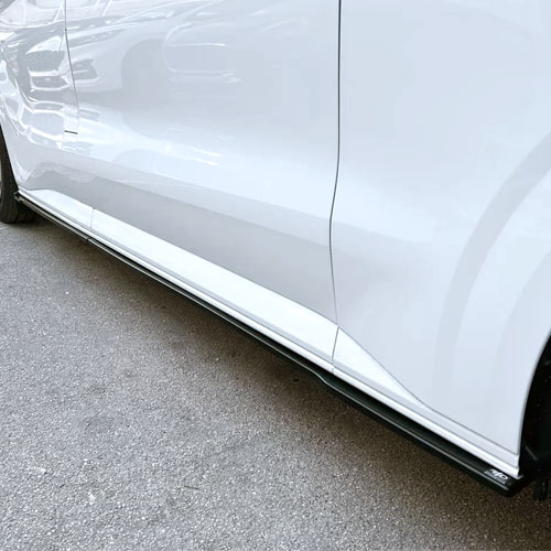 [151SSK-CUS] Side Skirts Black Ford Transit Custom 2023+ L2
